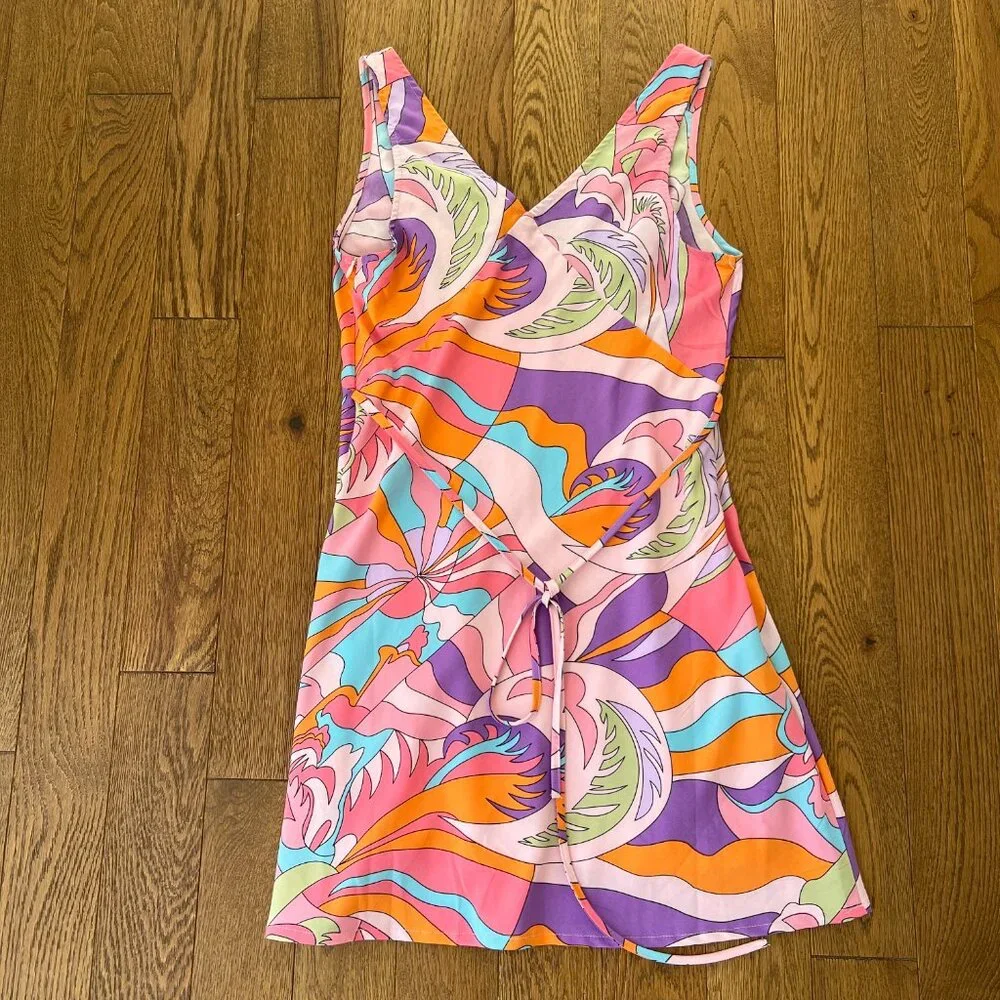Princess Polly Multi-Color Psychedelic Mini Dress